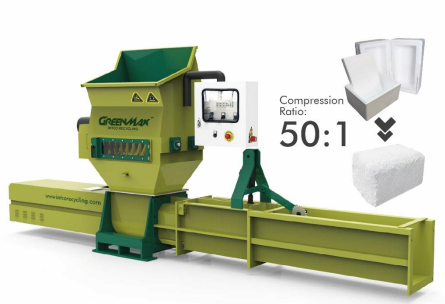 Polystyrene recycling with GREENMAX APOLO compactor